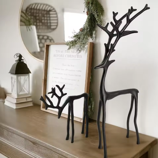 Nowoczesne Metalowe Renifery Dekoracyjne